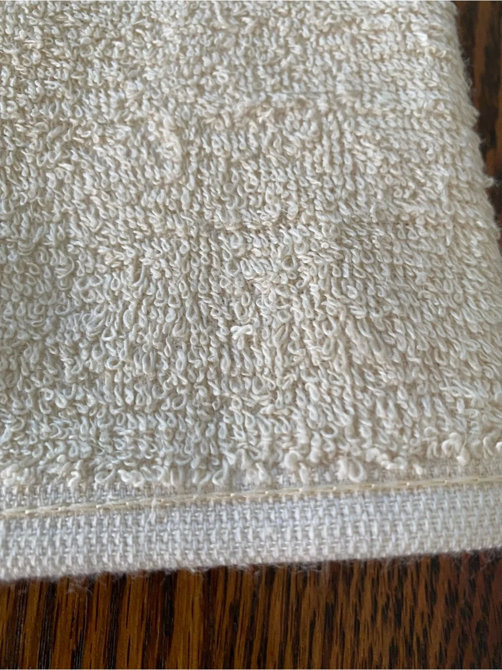 Vintage 1980s St Mary’s Fieldcrest Beige Brown Floral Tulip Bathroom Towel